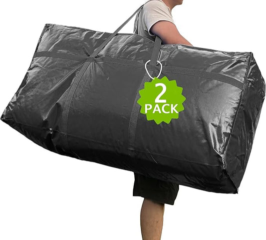 66 Gallon Extra Large Storage Bags, Huge Moving Bags Heavy Duty with Zipper and Stronger Handles, Big Foldable Duffle Bag for Travel - Storage Totes Moving Boxes for College, Christmas Tree, Bedding-NeatNest