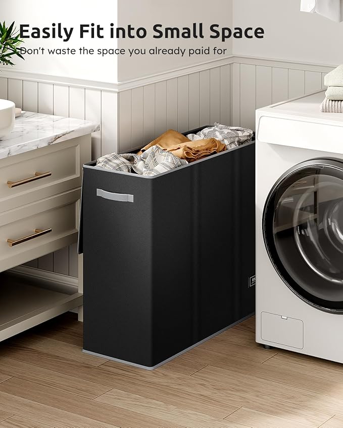 SOLEDI 160L Laundry Hamper 3 Section, Extra Large Laundry Hamper with Lid, Dirty Clothes Hamper with Sturdy Handle, Large Laundry Basket Organizer for Laundry Room, Bedroom, Hampers for Laundry-NeatNest