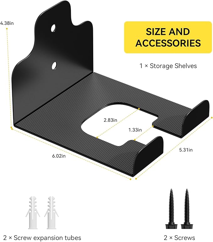 Garage Organizer Trimmer Rack, Garden Power Tool Hanger Weed Whackers Holder Wall Mounted for Grass Trimmer, Hedge Trimmer, Garage Trimmer, Garden Tools,3 Pack-NeatNest