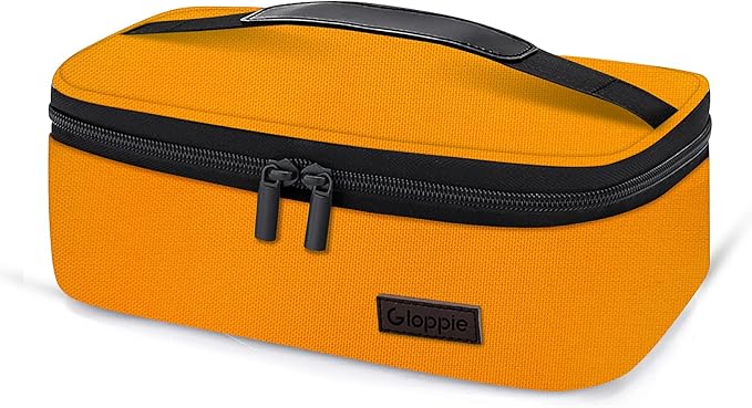 Gloppie Mini Lunch Box Small Lunch Bag for Children Insulated Lunch Bag for Kids, CPC Certified | Child-Safe Materials, Thermal LunchBox Reusable Sandwich Bags Snack Box, Orange-NeatNest