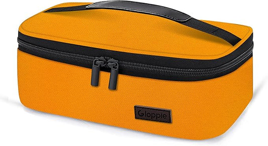 Gloppie Mini Lunch Box Small Lunch Bag for Children Insulated Lunch Bag for Kids, CPC Certified | Child-Safe Materials, Thermal LunchBox Reusable Sandwich Bags Snack Box, Orange-NeatNest