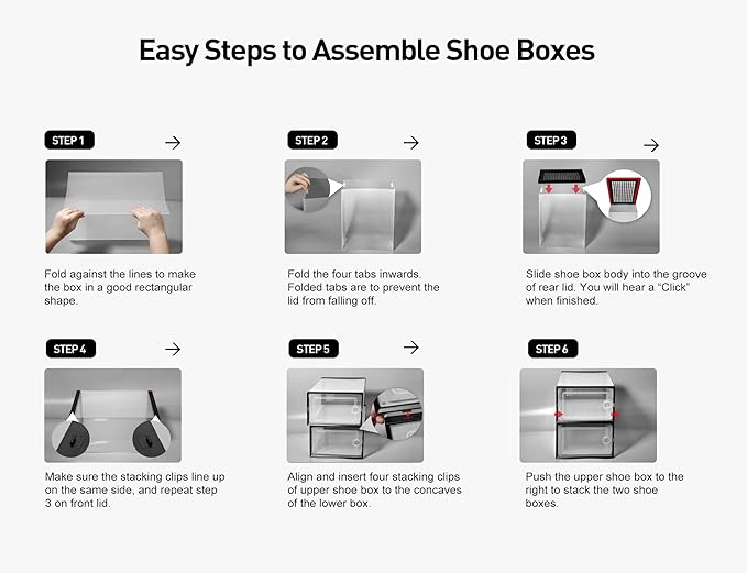 Kuject X-Large Shoe Storage Boxes Organizers Clear Plastic Stackable 12 Pack, Shoe Rack & Holder Substitute, Sneaker Containers, Toy Storage Organizer Bins for Entryway, Closet, Under Bed, Blue-NeatNest