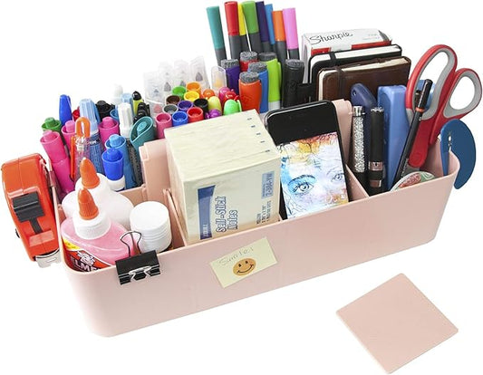 Enjoy Office Desk Storage Organizer 8 compartments Box DIY Box Remote Cosmetic Holder Pen Pencil Stationery Basket -Made In USA-NeatNest