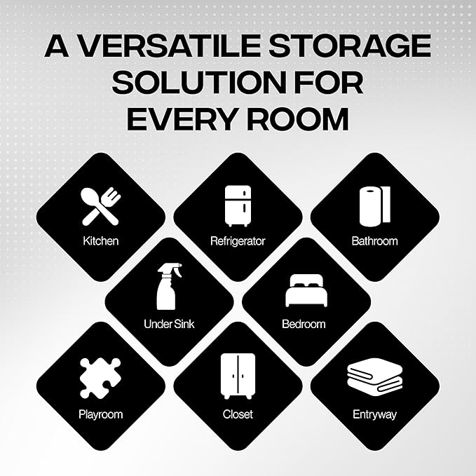 ClearSpace Clear Plastic Storage Bins – Pantry Organizers & Storage Containers, Cabinet Organizer - Home Organization Must Haves for Kitchen, Laundry Room, Office, Closet, Garage & Freezer-NeatNest