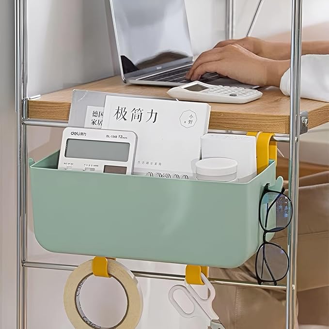 Bunk Bed Shelf for Top Bunk Bedside Shelf Accessories for Kids Bunk Bed Caddy with Hooks for Bed Rail-NeatNest