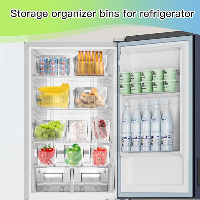 10 Pcs Storage Organizer Bins Wall Mounted Organizer Basket,Wall Organization Container Hanging Basket Bins,for Organizing Cosmetics, Toiletries and Kitchen Supplies