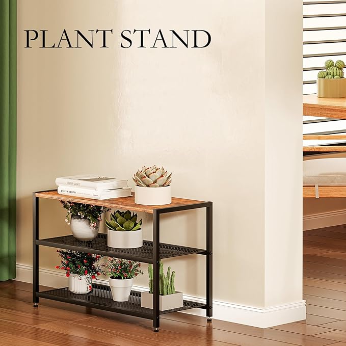 Shoe Rack, 3-Tier Shoe Shelf with Dense Metal Mesh, Durable Industrial Freestanding Shoe Rack for Front Door Entrance, Hallway, Entryway, Living Room, Bathroom (25" Dx11.02 W x15.75 H)-NeatNest
