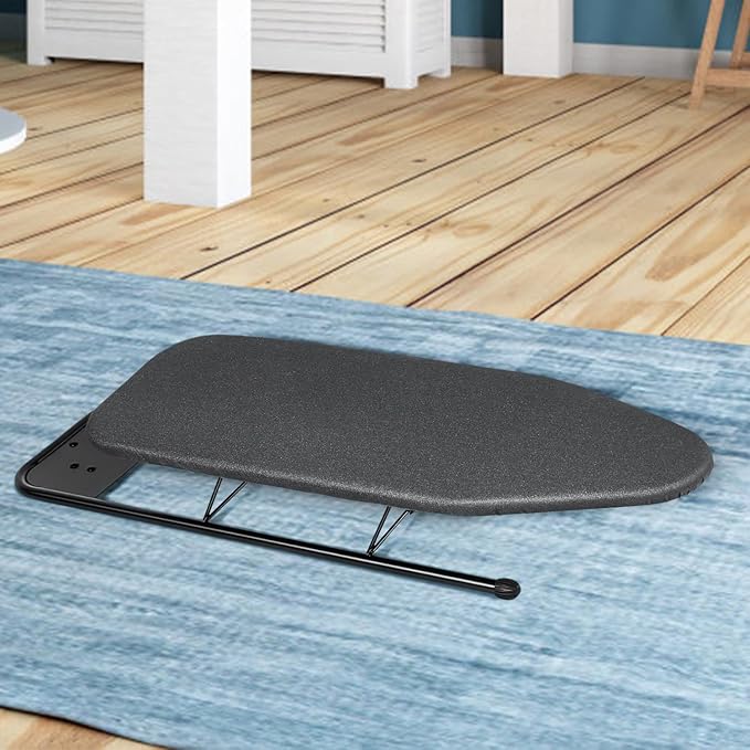 Duwee 12"×32" Table Top Ironing Board with Iron Rest,Small Ironing Board with Heat Resistant Cover,Thicken Felt Padding,Non-Slip Feet for Home, Laundry Rooms, Dorms