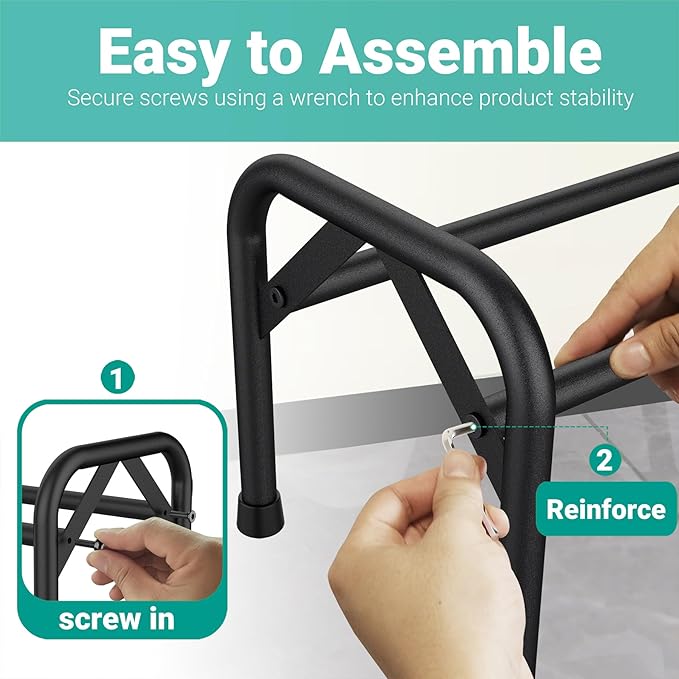 Sturdy Shoe Rack for Closet Metal Shoe Shelf for Entryway Free Standing Shoe Holders Space Saving Shoe Rack-NeatNest