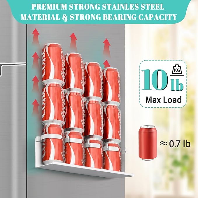 2Pcs Magnetic Water Bottle Organizer for Stanley 30 40 oz Tumbler and Lid Magnetic Cup Holder Heavy Duty Tumbler Storage Organizer Drink Accessories Kitchen Cup Storage Rack for Fridge Cabinets Gifts-NeatNest