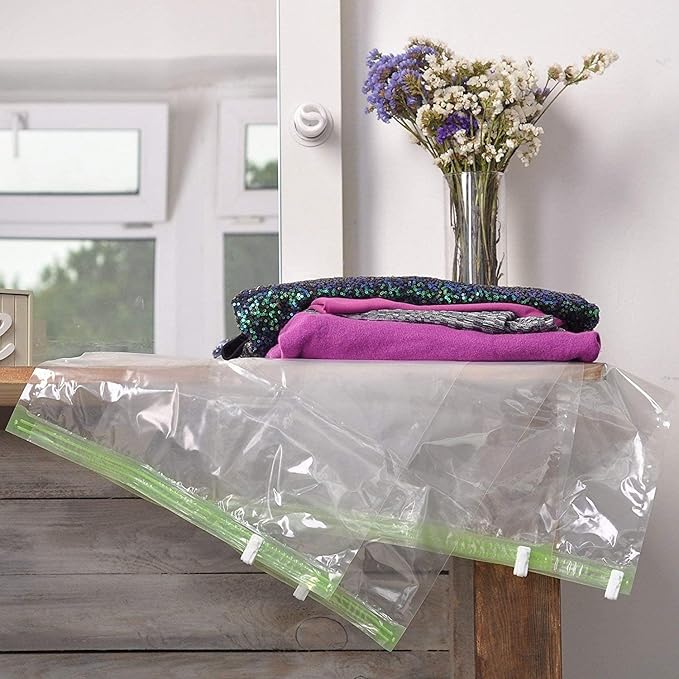 12 Space Saver Storage Bags for Clothes for Travel - Compression, no Vacuum Sacks - Luggage Accessories-NeatNest