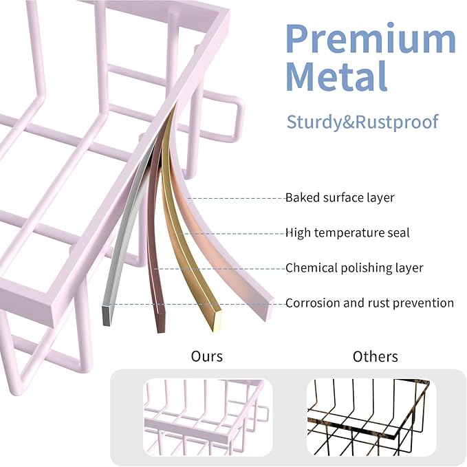 Under Sink Organizer Storage 2-Tier Premium Metal Pull-Out Racks, Height Adjustable, Easy Installation | Kitchen & Bathroom Organizers Pack of 1-NeatNest