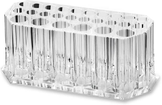 BY ALEGORY Acrylic Eyeliner Organizer & Lip Liner Organizer 26 Space Storage 20 Standard 6 Jumbo Cosmetic Pencil Makeup Display Case Refillable Container (2)-NeatNest