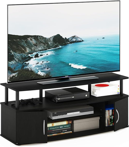 Furinno JAYA Large Entertainment Stand for TV Up to 55 Inch, Blackwood-NeatNest