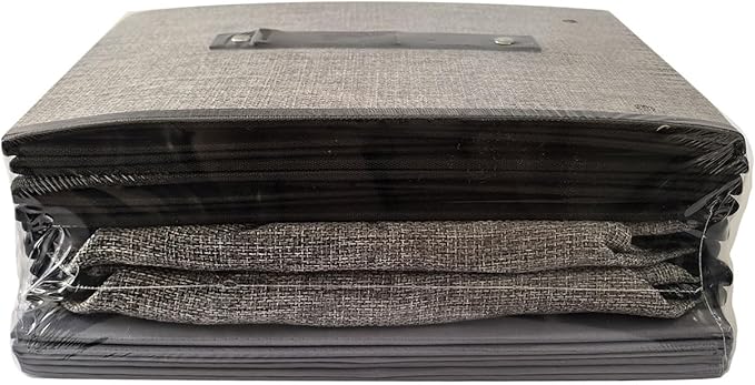 Clothing Storage Bins,16.1 × 9.8 × 6.5 inches Closet Bin with Handles, Foldable Cubes, Fabric Containers for Organizing Shelves, Gray, Large, 4 Pack-NeatNest