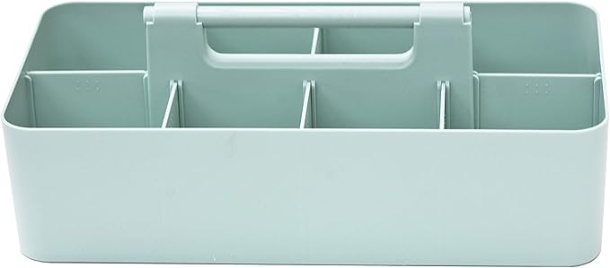 -Large Portable Caddy, DIY Dividers, 8 Compartments, Office Supplies Organizer, Simple, Portable Basket with Handle Storage Organizer Modern,Endless Multi Use -Made in USA-NeatNest