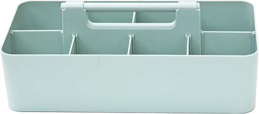 -Large Portable Caddy, DIY Dividers, 8 Compartments, Office Supplies Organizer, Simple, Portable Basket with Handle Storage Organizer Modern,Endless Multi Use -Made in USA-NeatNest
