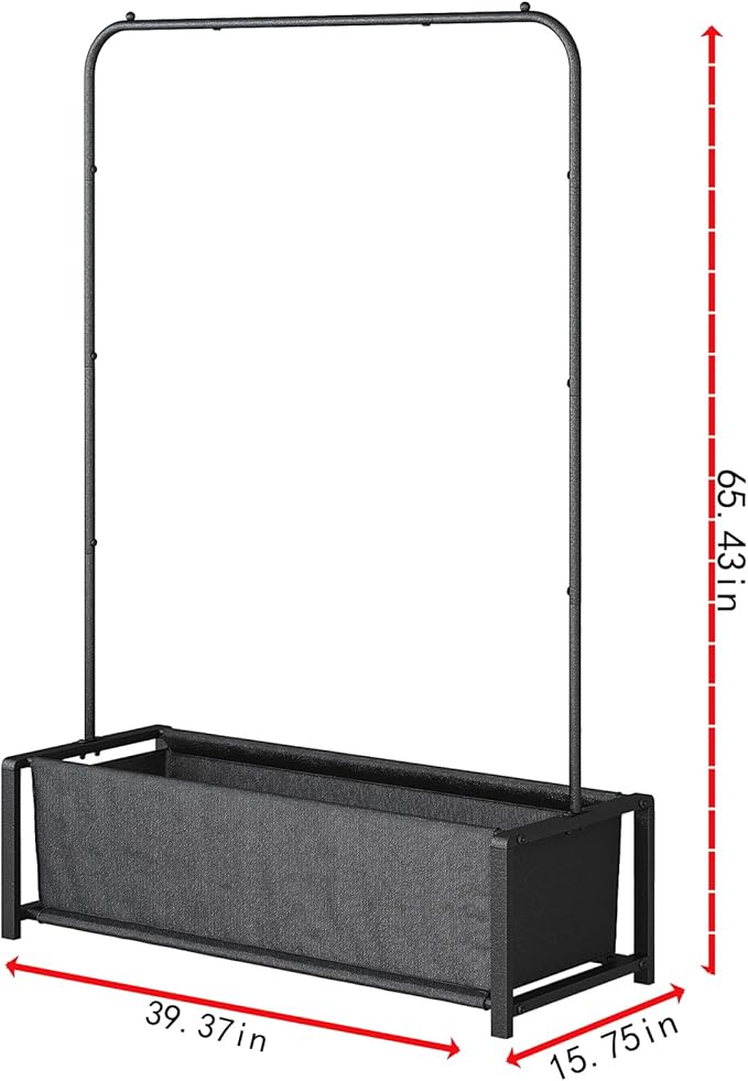 Garment Rack for Hanging Clothes Rack Heavy Duty Portable with Bottom Metal Shelf Drying Coats Shirt,Black (Black Bag)-NeatNest