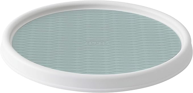 Copco Basics Non-Skid Pantry Cabinet Lazy Susan Turntable, 12-Inch, Blue-NeatNest