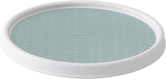 Copco Basics Non-Skid Pantry Cabinet Lazy Susan Turntable, 12-Inch, Blue-NeatNest