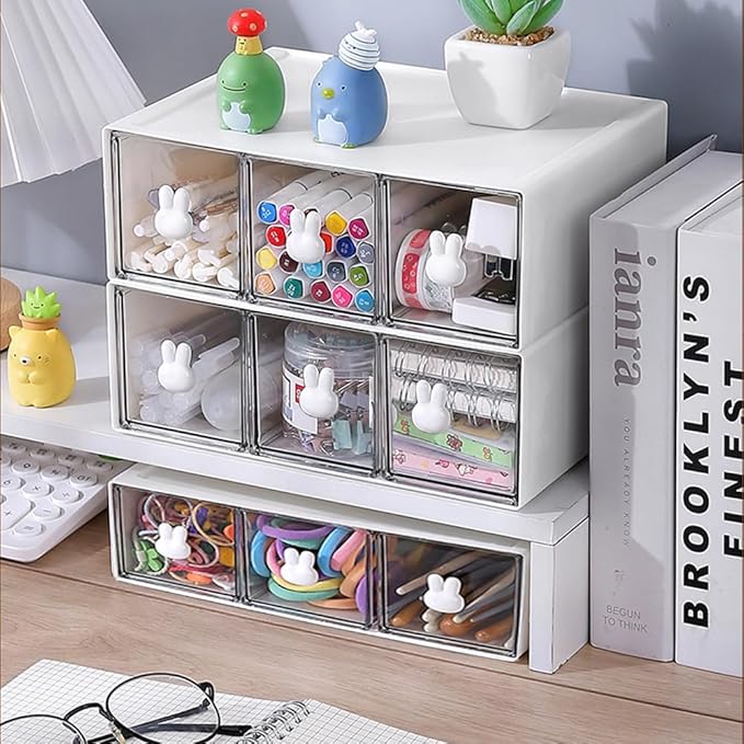 Cupboard Organizers,Kitchen Storage Accessories,Kitchen Storage Box for Tea Bags,Coffee,etc.Storage Rack for Kitchen/Bathroom/Dressing/Office,etc.(white-1drs)-NeatNest