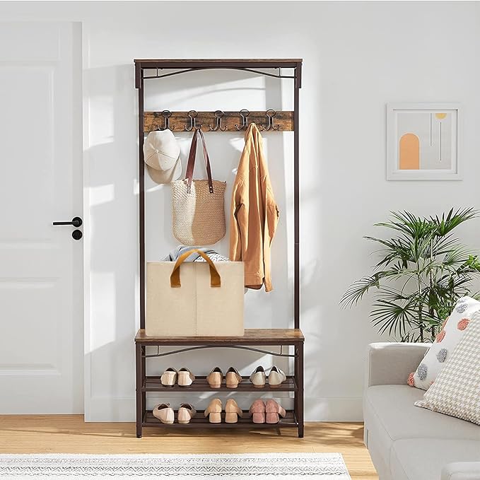 4 Pack Closet Cloth Storage Bins for Shelves,Large Storage Baskets for Shelves, Fabric Bins for Closet organization with Handles（ Beige 17''L x 12.6''W x 7.5''H）-NeatNest