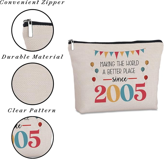 Birthday Gifts for 18 Year Old Travel Makeup Bag 18th Birthday Gifts for Her Gifts 18 Years Old Gift Ideas for Daughter Sister Best Friend-NeatNest