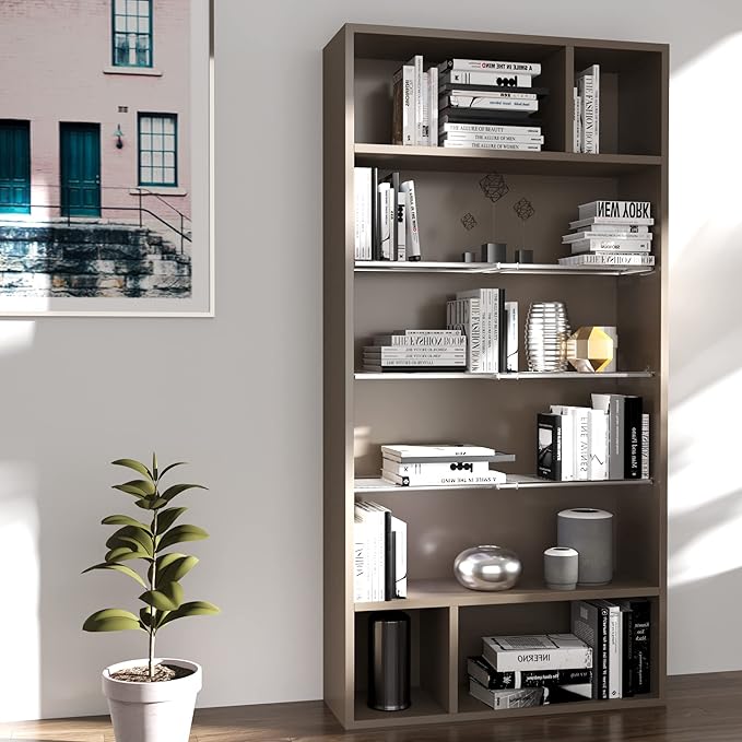 Expandable Closet Shelves Organizers, Adjustable Shelf for Cabinet Rack Storage Wardrobe Divider Shelving for Closets Pantry Cupboard Kitchen Large 1 Pack-NeatNest