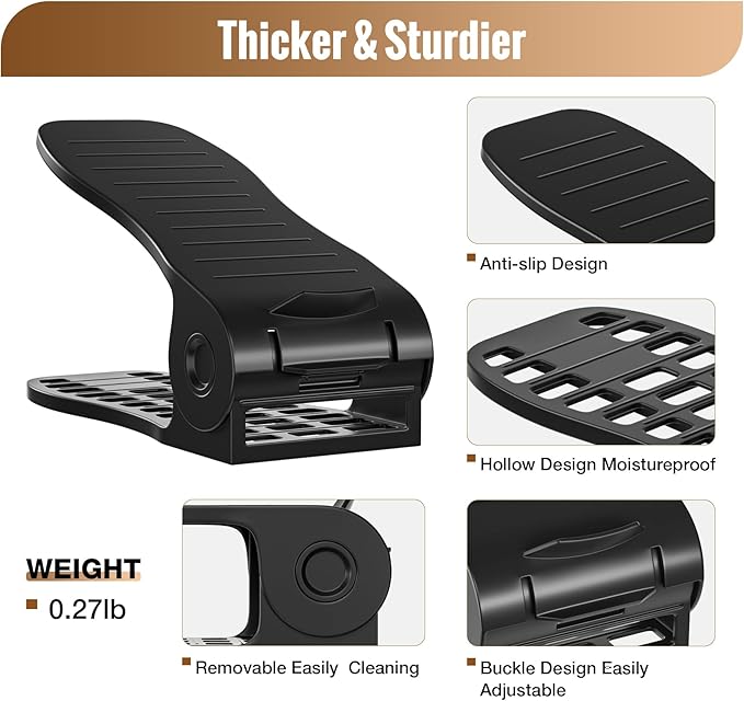Neprock Shoe Organizer for Closet,16 Pack thickned Shoe Stacker Storage Space Saver, Double Deck Shoe Rack Holder for Closet Organization(Black)-NeatNest