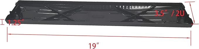 AEONS 2U Blank Rack Mount Panel 19-Inch Server Network Rack Enclosure Plastic Blanking Panel Black- 5 Pack