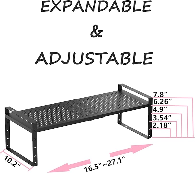 Multi-Functional Metal Shoe Rack, Space-Saving, Perfect for Entryway, Closet, Bathroom, etc. - Sturdy and Durable, High Weight Capacity（1PACK/Black/Large-NeatNest
