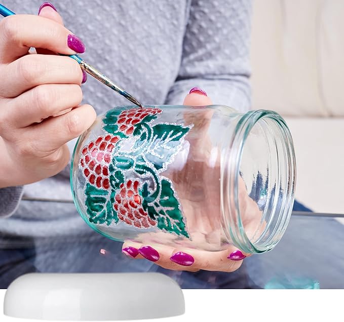 JARMING COLLECTIONS Mason Jars 16 Oz EXTRA WIDE MOUTH Jars with Lids - Glass Storage Jar 16 oz - with 2 (BPA Free) Plastic Storage Lids - Made in the USA (2 White Dome Plastic Lids)