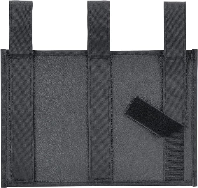 Hanging Bedside Caddy, Bedside Storage Organizer for Magazine, Phone, Remote control (4 Pockets-Black)-NeatNest