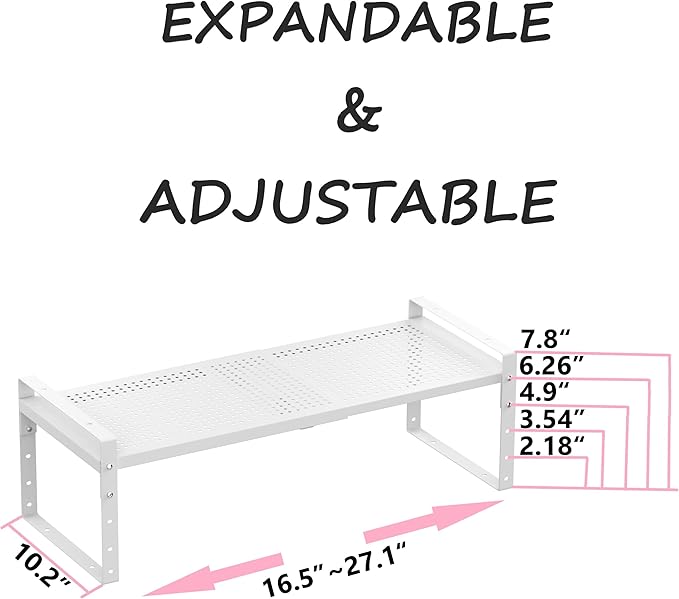 Multi-Functional Metal Shoe Rack, Space-Saving, Perfect for Entryway, Closet, Bathroom, etc. - Sturdy and Durable, High Weight Capacity（1PACK/White/Large-NeatNest
