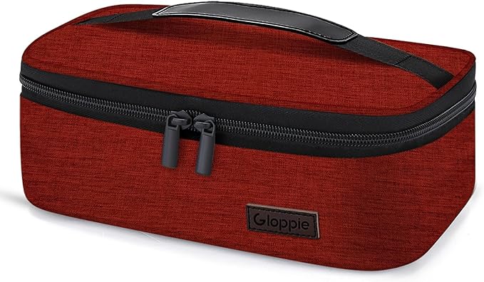Gloppie Small Lunch Bag Insulated Lunch Box for Women Girls Kids Mini Lunchbox Adult Portable Cooler Bags Reusable Snack Bag Thermal Lunch Boxes, Wine Red-NeatNest