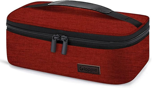 Gloppie Small Lunch Bag Insulated Lunch Box for Women Girls Kids Mini Lunchbox Adult Portable Cooler Bags Reusable Snack Bag Thermal Lunch Boxes, Wine Red-NeatNest