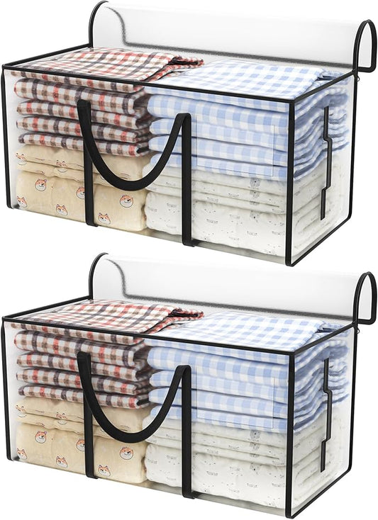 CONGREGATE 97L Moving,2 pack extra large moving bags with zippers，bagsmoving bags heavy duty，,closet storage,Storage Containers for Organizing Bedroom,Closet, Clothing,storage totes with lids-NeatNest