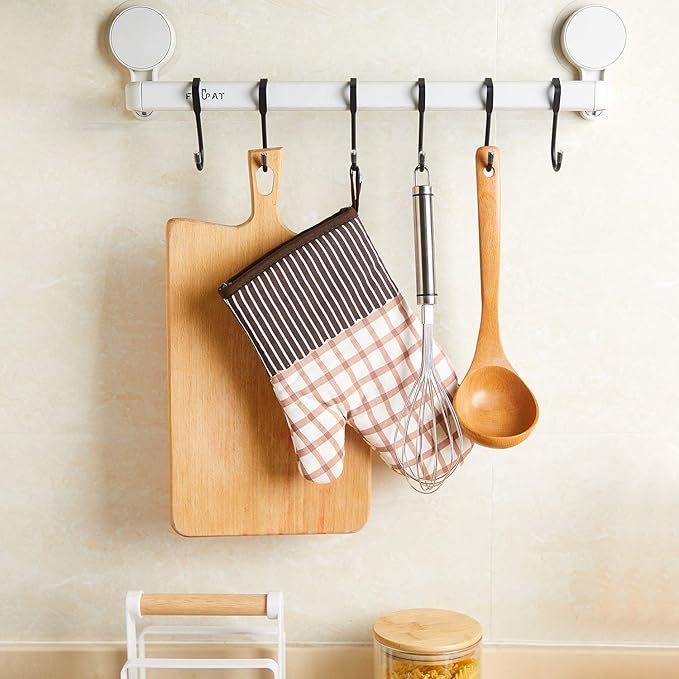 8 Pieces Over Cabinet Hook Double S Shaped Cabinet Drawer Hanger Hook Durable Metal Heavy Duty Hooks for Kitchen, Closet, Bathroom, Drawer, Wardrobe Door, Cabinet Door to Hang Bags, Clothes, Towels
