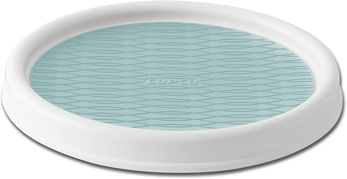 Copco 9 Inch Lazy Susan, 9-Inch, White/Aqua,5234750-NeatNest