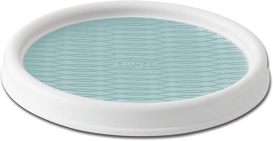 Copco 9 Inch Lazy Susan, 9-Inch, White/Aqua,5234750-NeatNest