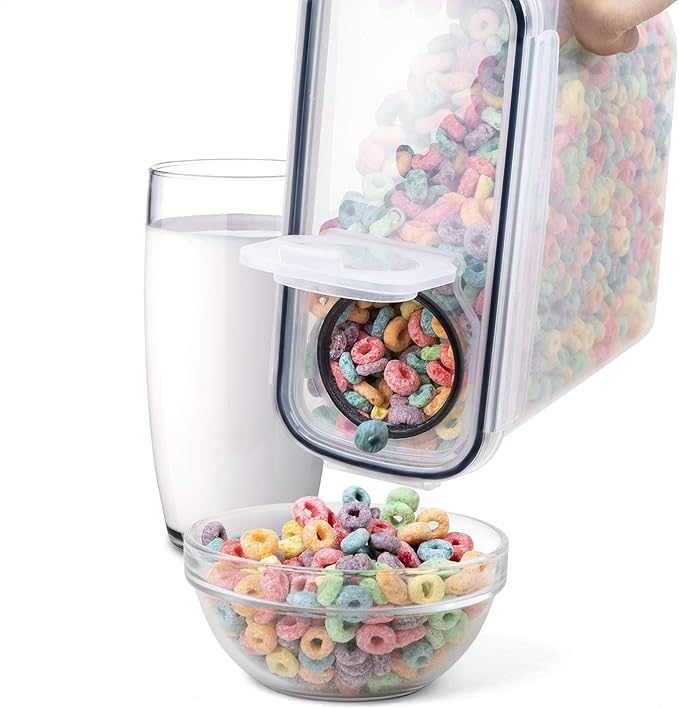 Cereal Containers Storage Set - 4 Piece Airtight Large Food Storage Containers(135.2oz), BPA Free Dispenser Plastic Cereal Storage Containers-NeatNest