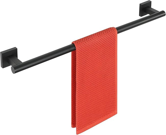 Alise Bathroom Towel Bar, 24 Inch Towel Racks for Bathroom, SUS304 Stainless Steel Towel Holder Heavy Duty Wall Mounted Towel Rack Matte Black Towel Bar