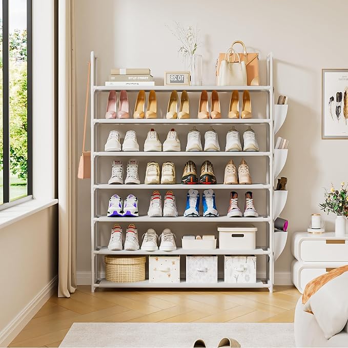 Shoe Rack 7 Tier Shoe Organizer Shoe Storage 28-35Pairs Shoe Rack for Closet Shoe Rack Organizer Entryway Shoe Holder Space Saving Shoe Shelf Shoe Stand Large Tall Shoe Tower Garage-NeatNest