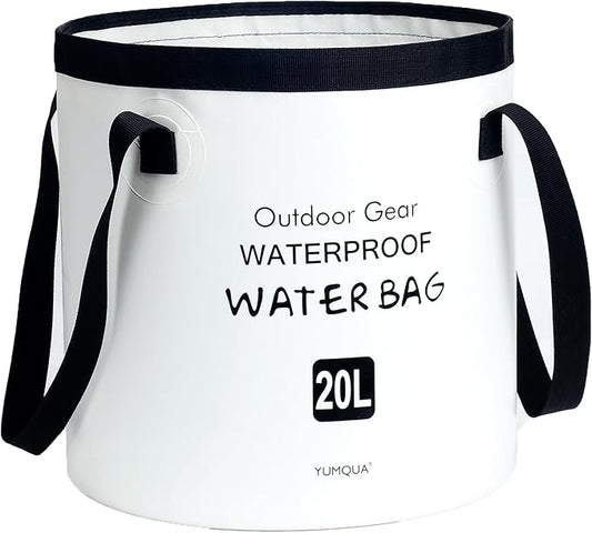 Collapsible Bucket 5 Gallon, Multifunctional Portable Folding Bucket Water Container Wash Basin for Camping Fishing Hiking Traveling Backpacking Outdoor Survival Gardening Car Washing-NeatNest