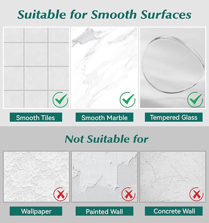 Shower shelves, Adhesive Clear Acrylic Bathroom Shower caddy Organizer, Transparent No Drilling Wall Mount Bathroom Storage-NeatNest