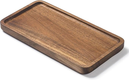 Bathroom Vanity Tray, Bathroom Tray for Counter, Toilet Tank Tray, Wood Bathroom Tray for Organizing and Home Decor (9.8 x 5.1 x 0.8 inch)-NeatNest