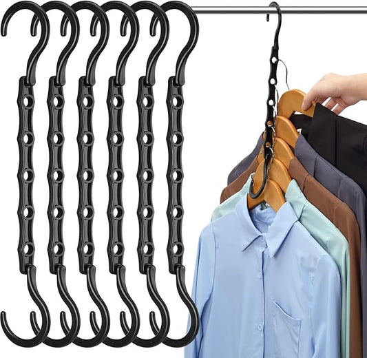 AMKUFO Closet Organizers and Storage 20 Pack Hanger Organizer Magic Hangers Space Saving Hanging Plastic for Heavy Clothes, Dorm Room Bedroom Home RV Car Camper Organization Essentials-NeatNest