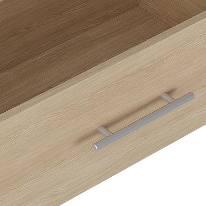 2 Drawer Short Tower Closet Unit, Modular Closet System, Wood Closet System Organizer with Storage for Walk In Closets, Clothing Rack Closet for Hanging Clothes, Bedroom, Wood, 25.5"W