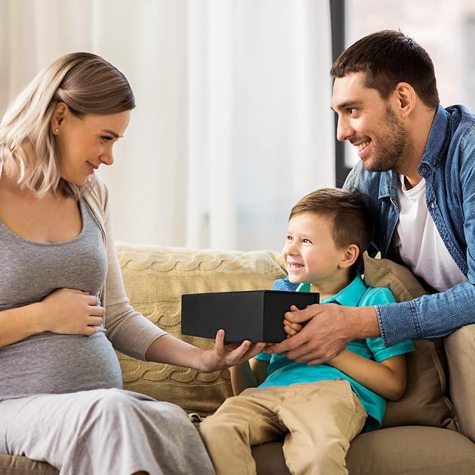 Black Gift Box 10" x 6" x 3" with Magnetic Closure Lid Gift Boxe for Presents,Bridesmaid Gifts Boxes,Cute Box,Birthday Box,Luxury for Gift Packaging, Magnetic Gift Boxe for Wrapping Gifts (Black)-NeatNest