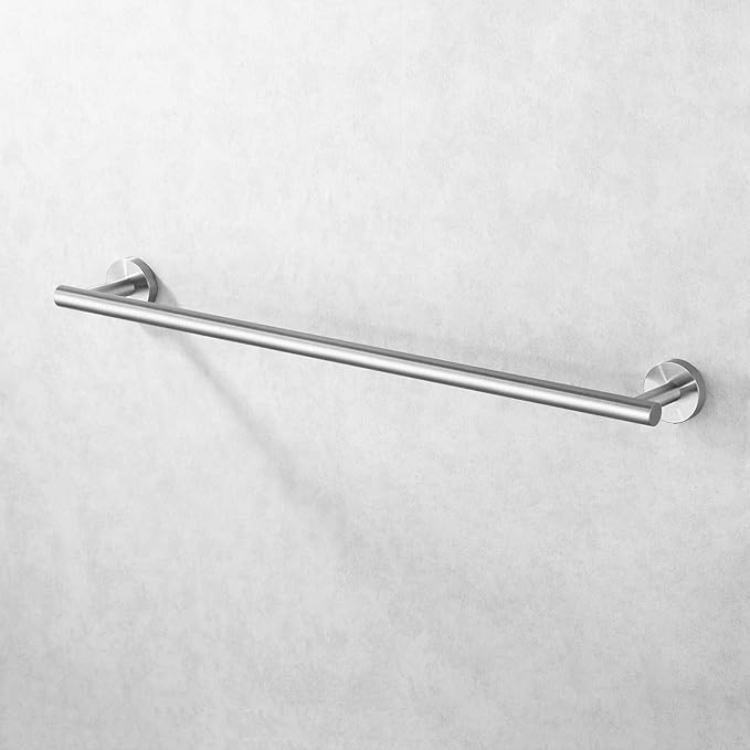 KES 21.3 Inches Towel Bar for Bathroom Kitchen Hand Towel Holder Dish Cloths Hanger SUS304 Stainless Steel RUSTPROOF Wall Mount Brushed Steel, Total Length 23.6 Inch, A2000S60-2
